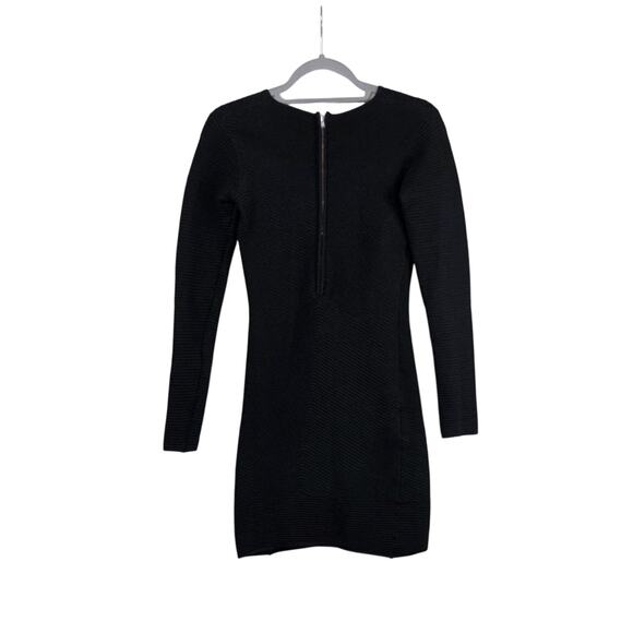 Torn by Ronny Kobo Revolve Black Nightingale Rib Knit Bodycon Dress, Size Small - Picture 8 of 12